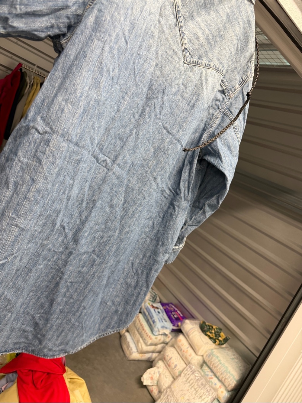 Universal Thread Light Blue Denim Shirt Dress - Picture 2 of 5